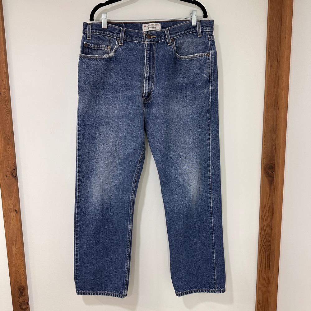 Levi Strauss Signature Regular Fit Jeans Mens 38x30 Blue Denim‎ | 90s